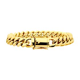Dante Men's Gold PVD Stainless Steel 8mm Miami Cuban Link Bracelet