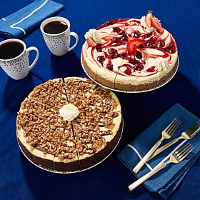 David's Cookies 2 Cheesecakes-Strawberry & Chocolate Future Ship 12/1