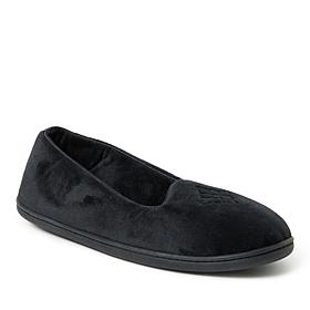 Dearfoams Women's Rebecca Velour Closed-Back Slippers