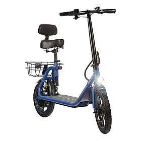 DeLorean 450W 36V Folding Seated E-Scooter w/Backrest & Accessories
