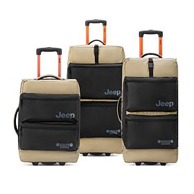 Delsey Paris Jeep JSOO6B 3-Piece Rolling Duffel Bag Set
