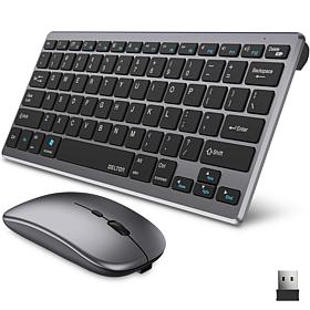 Delton KB35 Mini Computer Keyboard & Mouse Bundle for PC/Laptop