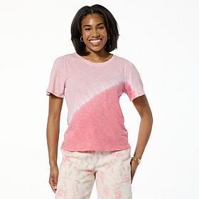 Democracy Tie Dye Knit Short Sleeve Tee