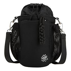Denise Austin Drawstring Water Bottle Crossbody Bag