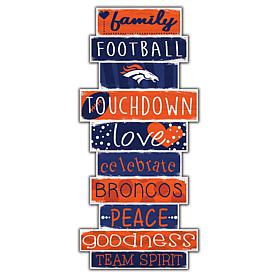 Denver Broncos Celebrations Stack 24" Sign 