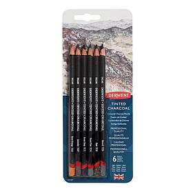 DERWENT Tinted Charcoal Pencil Set of 6
