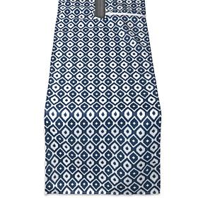 Design Imports 14" x 108" IKAT Outdoor Table Runner with Zipper