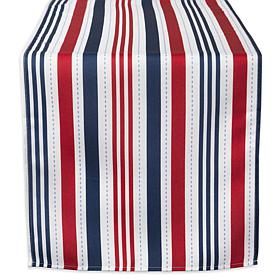 Design Imports 14" x 108" Patriotic Stripe Outdoor Table Runner