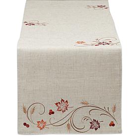 Design Imports Autumn Wheat Table Runner 14" x 108"