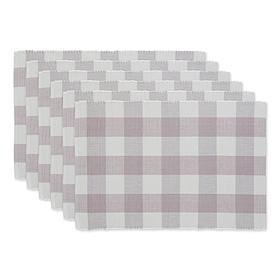 Design Imports Buffalo Check Placemats 6-pack