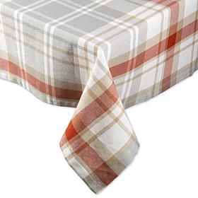 Design Imports Cozy Picnic Plaid 60" x 84" Tablecloth