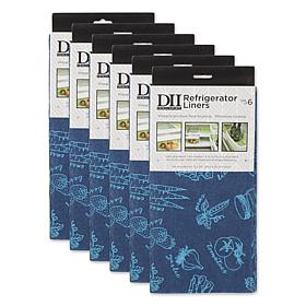 Design Imports Market Print Fridge Liners 6-pack