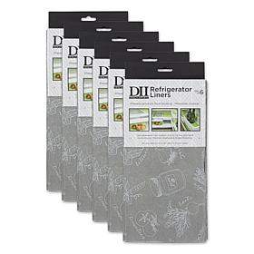 Design Imports Market Print Fridge Liners 6-pack