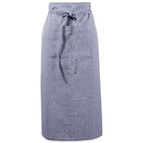 Design Imports Solid Chambray Half Waist Bistro Apron