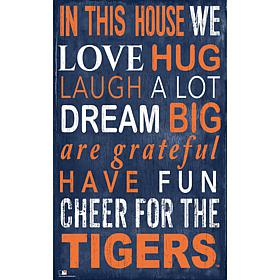 Detroit Tigers In This House Sign  