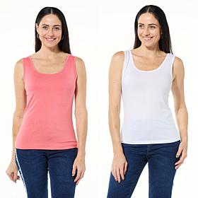 DG2 by Diane Gilman 2-pack U-Neck Tank