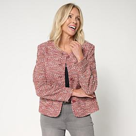 DG2 by Diane Gilman Collarless Tailored Jacket