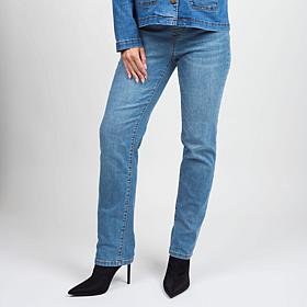 DG2 by Diane Gilman Coolmax® Shaper Stretch Denim Straight Leg Jean