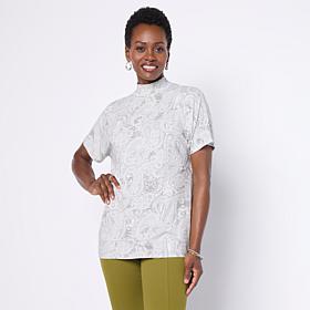 DG2 by Diane Gilman Dolman Turtleneck Top