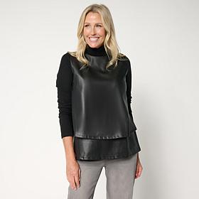 DG2 by Diane Gilman Double Layer Easy Top Turtleneck