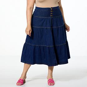 DG2 by Diane Gilman Dream Drape Tiered Skirt