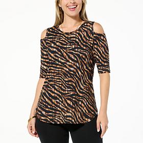 DG2 by Diane Gilman From the Vault Cold-Shoulder Swing Top