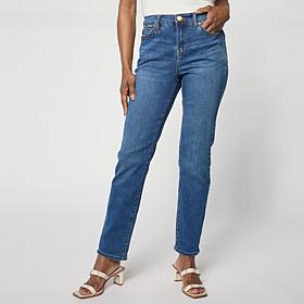 DG2 by Diane Gilman Lux Touch Denim Straight-Leg Jean