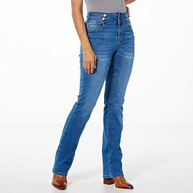 DG2 by Diane Gilman New Classic Stretch Baby Bootcut Tab Waist Jean