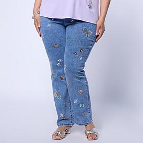 DG2 by Diane Gilman New Classic Stretch Crystal Embellished Jean