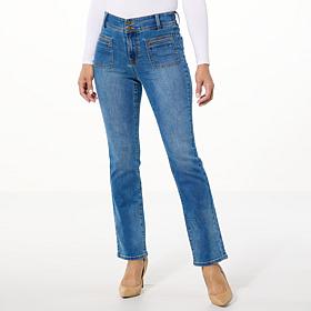 DG2 by Diane Gilman New Classic Stretch Denim Baby Bootcut Jean