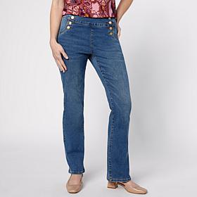 DG2 by Diane Gilman New Classic Stretch Denim Bootcut Sailor Jean