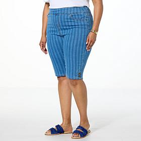 DG2 by Diane Gilman New Classic Stretch Denim Pull-On Bermuda Short