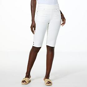 DG2 by Diane Gilman New Classic Stretch Denim Pull-On Bermuda Short
