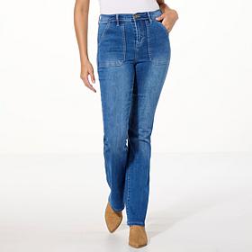 DG2 by Diane Gilman New Classic Stretch Patch Pocket Bootcut Jean