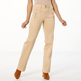 DG2 by Diane Gilman New Classic Stretch Patch Pocket Trouser Jean