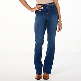 DG2 by Diane Gilman New Classic Stretch Pintuck Pocket Bootcut Jean