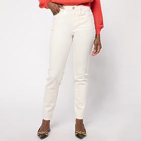 DG2 by Diane Gilman New Classic Stretch Sequin Straight-Leg Jean