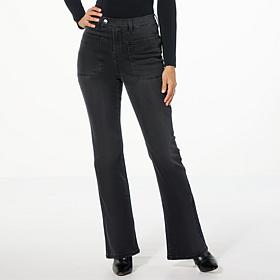 DG2 by Diane Gilman New Classic Stretch Utility Pocket Flare Leg Jean