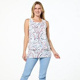 DG2 by Diane Gilman Printed Combo Easy Tank
