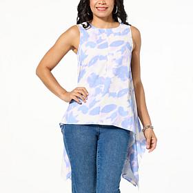 DG2 by Diane Gilman Printed Drama Top