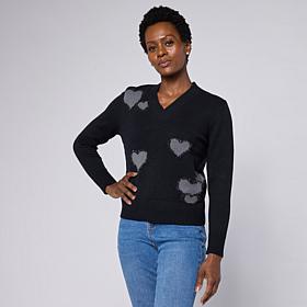 DG2 by Diane Gilman Soft Ease V-Neck Sweater