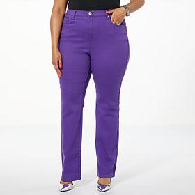 DG2 by Diane Gilman Virtual Stretch Denim Baby Bootcut 5-Pocket Jean