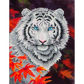 Diamond Dotz Diamond Embroidery Facet Art Kit  - White Tiger in Autumn