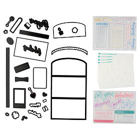 Diamond Press Clutch Gift Card Stamp, Die & Stencil Kit