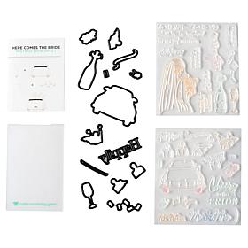 Diamond Press Here Comes the Bride Stamp and Die Kit