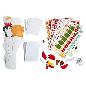 Diamond Press Holiday Shaped Character Cards - Set of 24