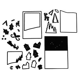 Diamond Press Layered Holiday Scene Dies - Set of 31