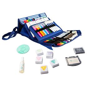 Diamond Press Mega Marker and Ink Kit with Gingham Storage Bag