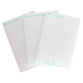 Diamond Press Thank You 3D Embossing Folders - Set of 3
