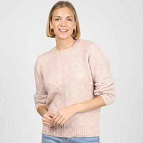 Diane Gilman Speckled Yarn Cable Knit Sweater